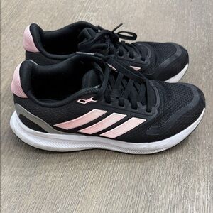 Adidas Girl’s Black and Pink Sneakers